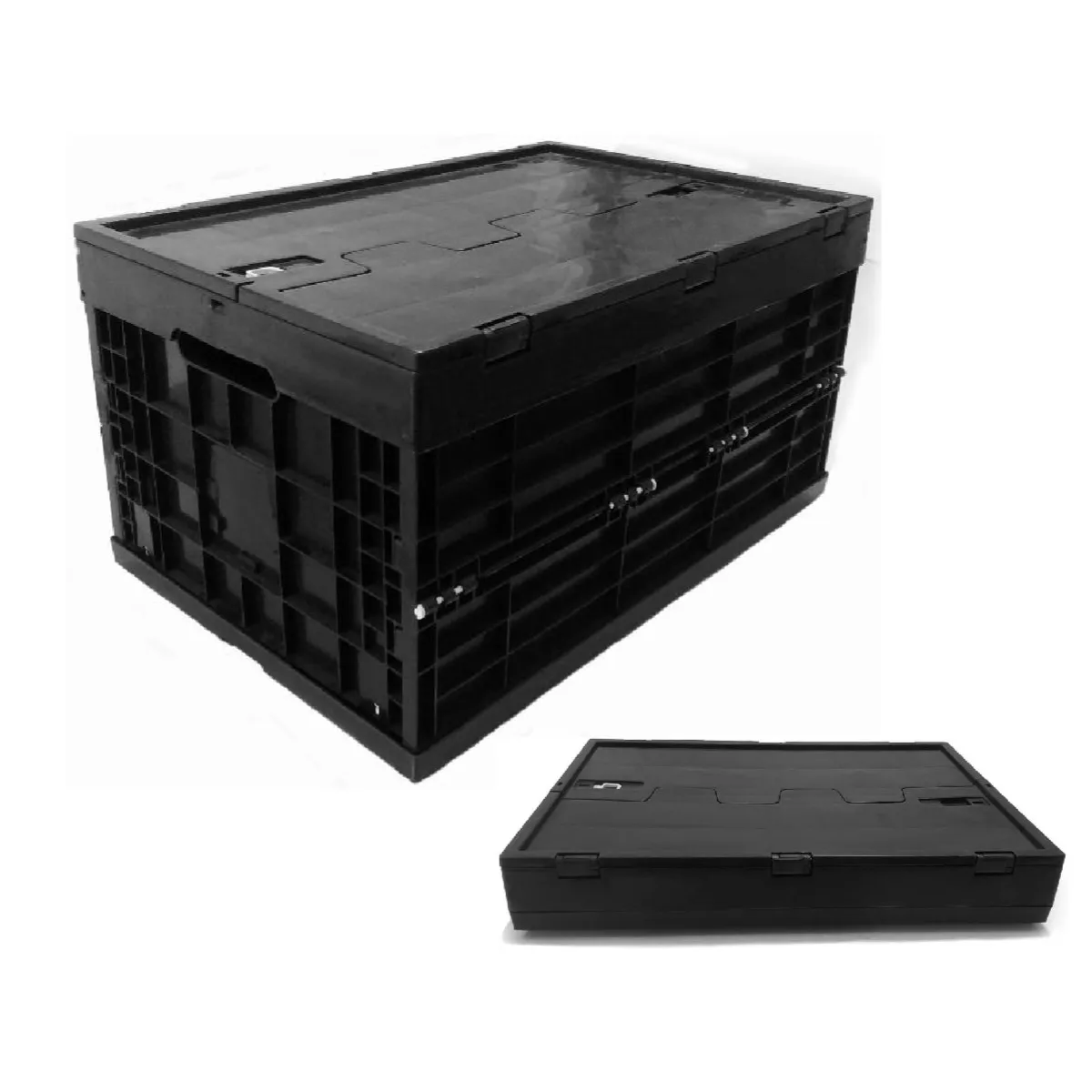 600*400*320 OEM Manufacturer Plastic foldable Container Collapsible and folding crate box for storage and moving