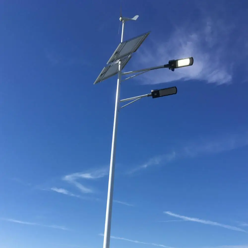 60 Watt Vertical Wind Turbine LED Wind Solar Street Light