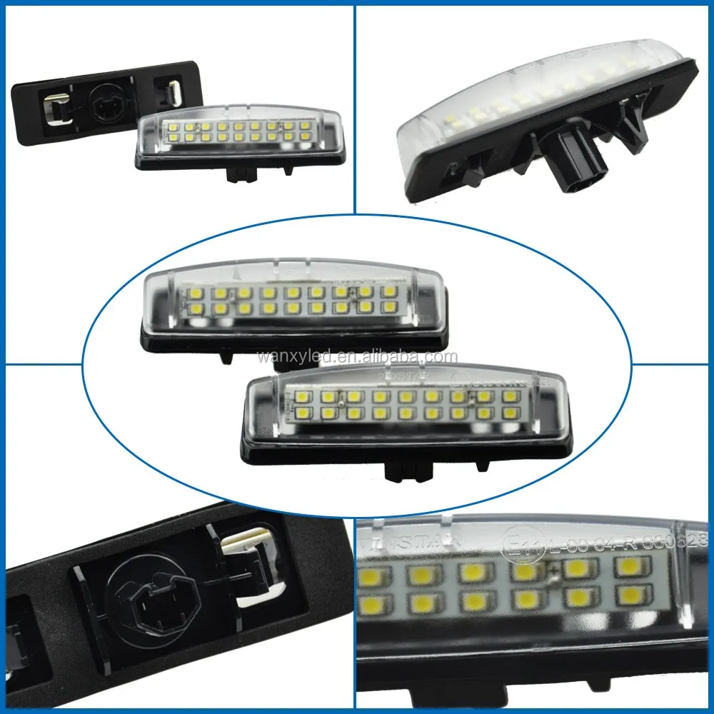Vinstar Hot Selling E4 12V White LED License Number Plate Lamp For Toyota Camry Aurion ACV40 GSV40 Avensis Verso