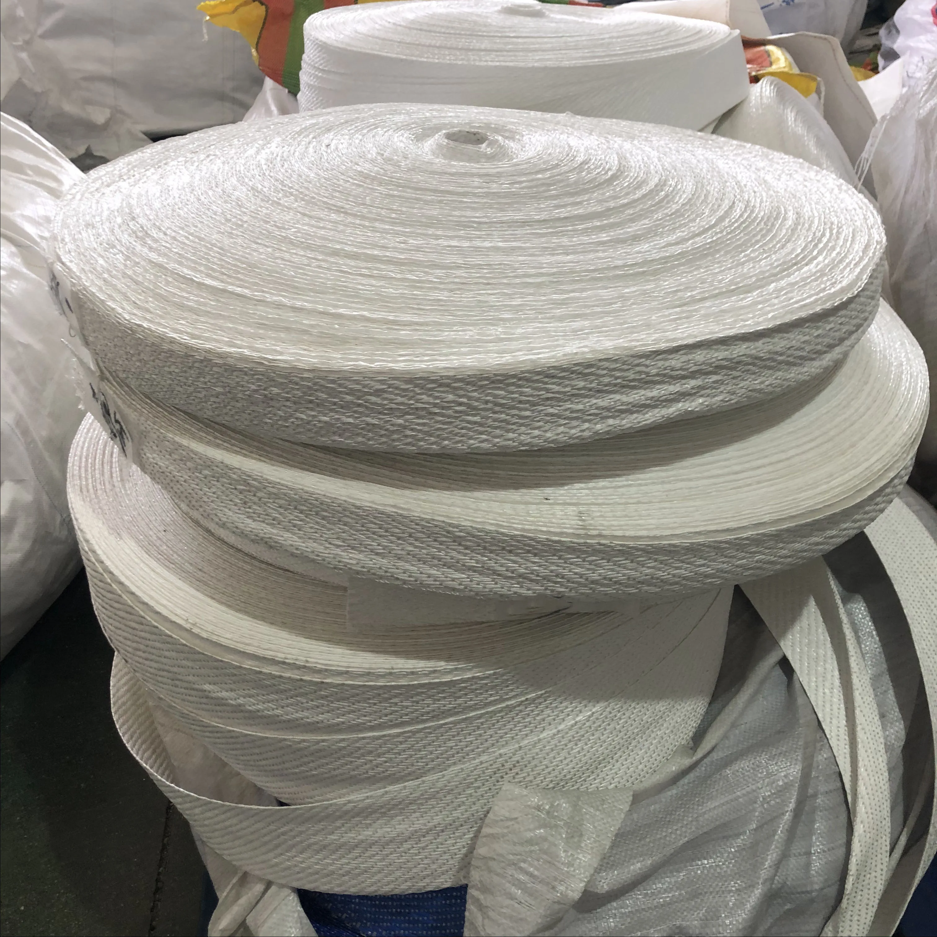 Woven Polypropylene Webbing PP Plastic Belt Lifting Loops for PP Fibc Bulk Jumbo Big Bag Tension 1Ton 2 Tons