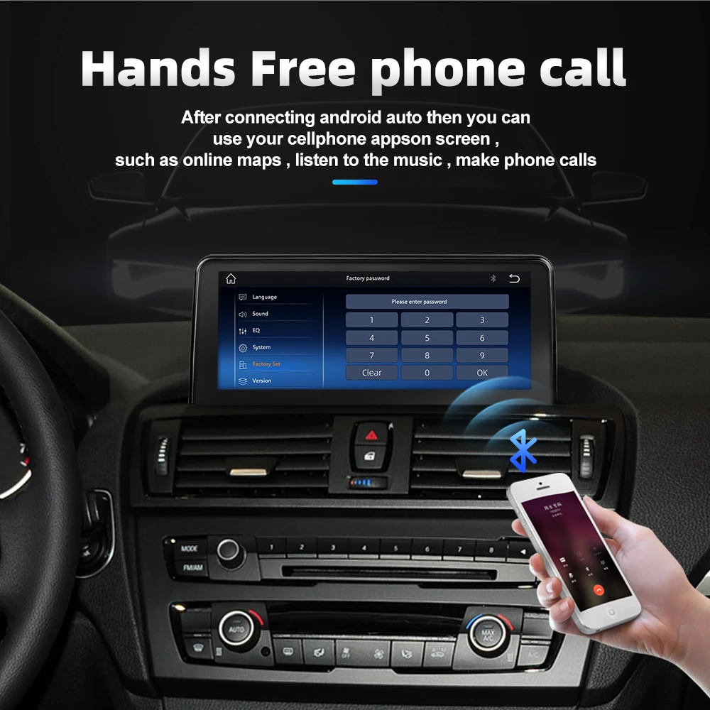 10 25 дюймов Автомагнитола стерео Carplay экран WIFI BT GPS Мультимедиа Linux для BMW F20 F23 2012-2016