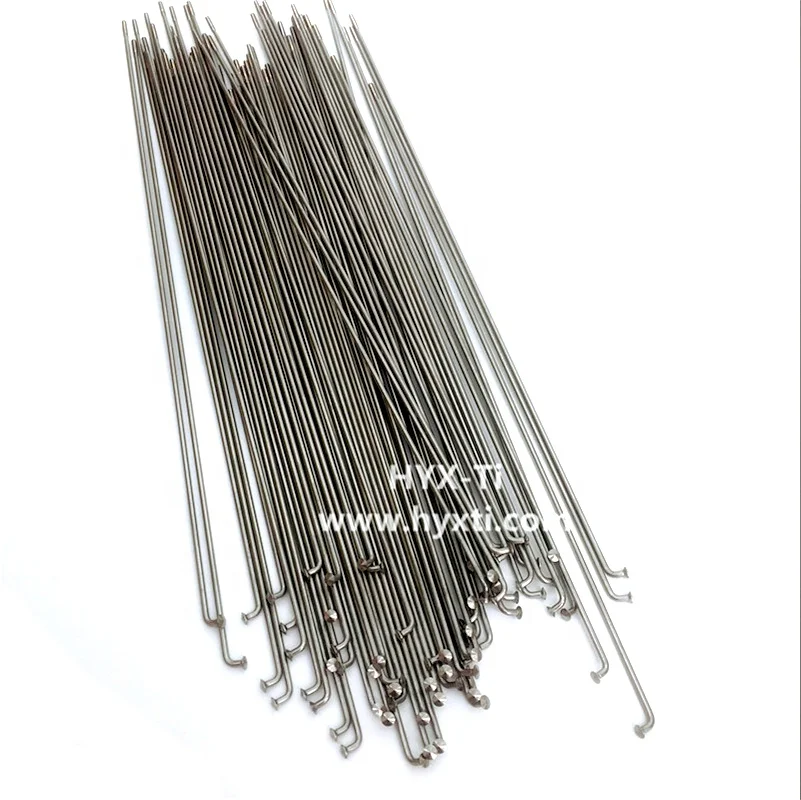 Purple Pillar Gr5 Mountain Bike Titanium Alloy Bicycle Spokes Bending Head Titanium Spoke Frame