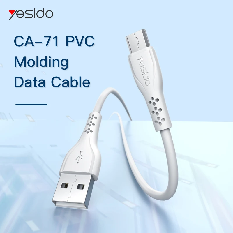 
Yesido Cheap 1M 2M Fast Data 2A 2.4A Usb To Micro Pvc Phone Charging Charger Cable Micro Cord Line Wire Micro charger Cable 