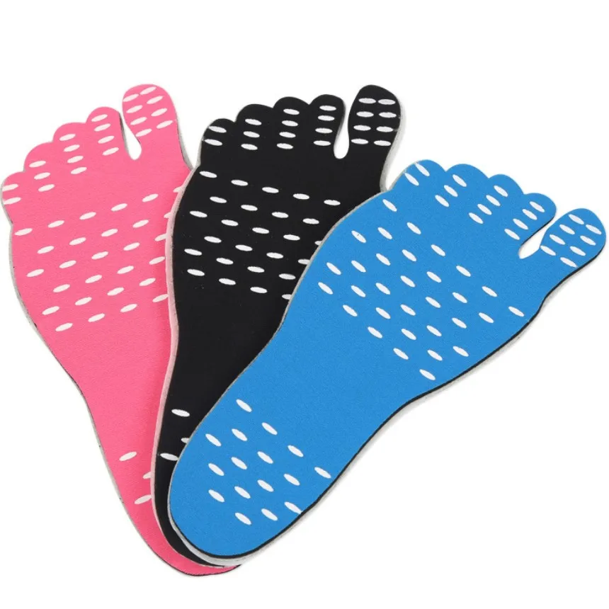 Nano Material Barefoot Adhesive Beach Foot Pad Sticker Insole Stick-on Soles Insoles