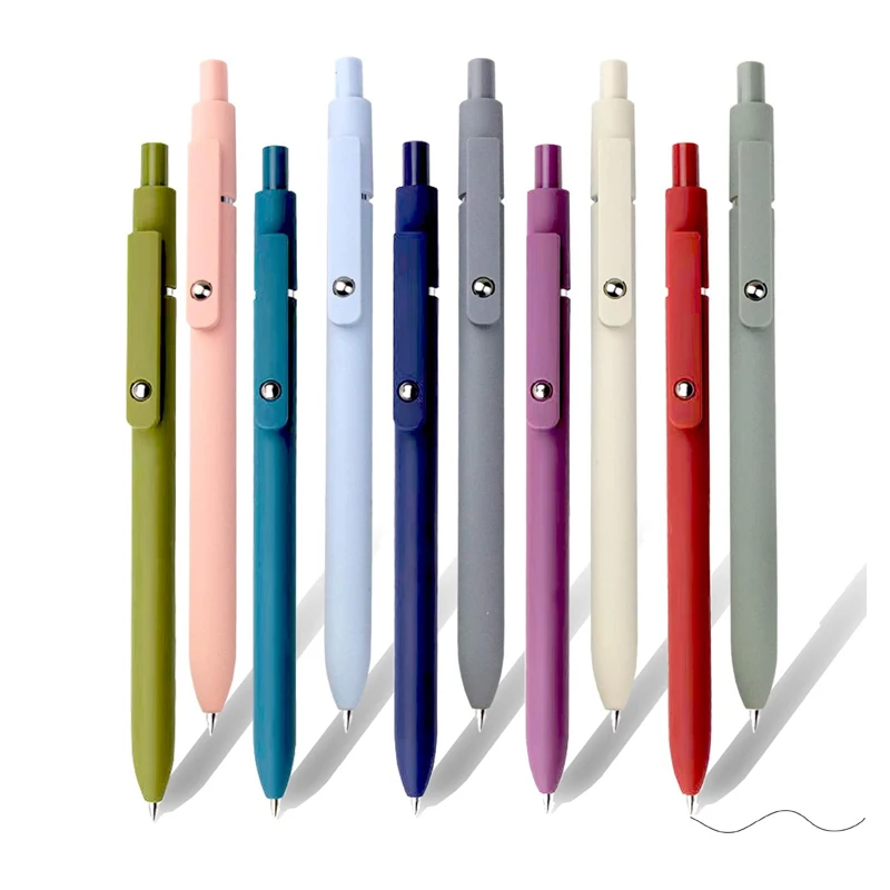 High quality Retractable Gel Pens 0.5mm Fine Point Quick Dry Neutral Pens Business gift signing pen with logo