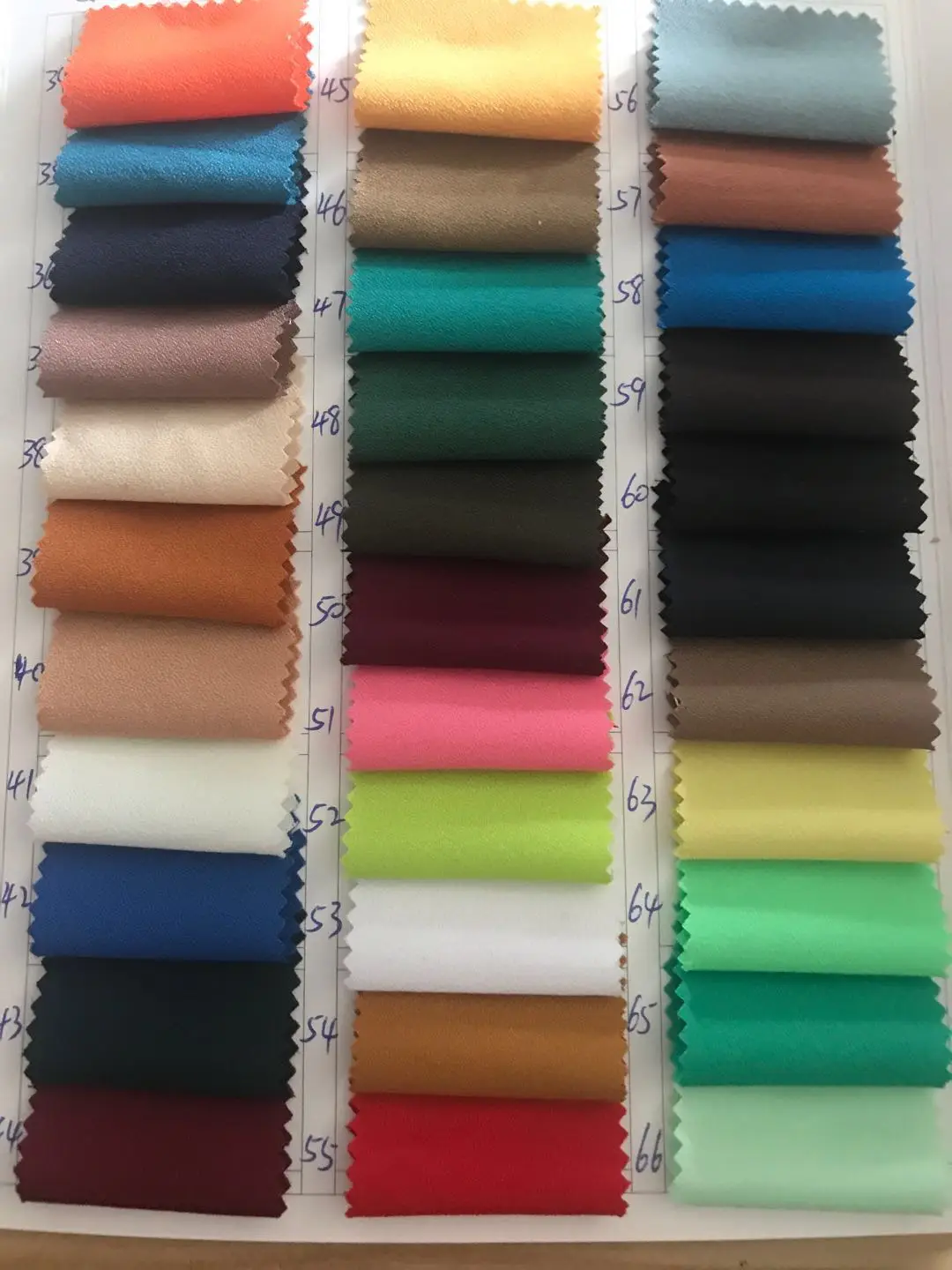 
High quality 4 way streches moss crepe fabric 