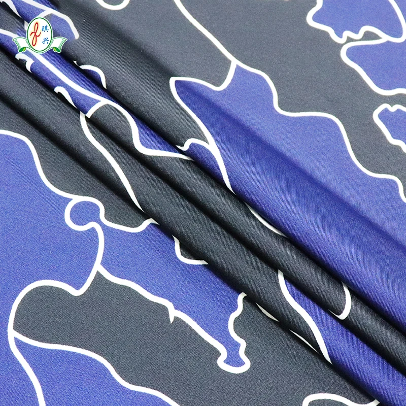Fabric supplier 4 way stretch nylon spandex fabric 18 Spandex 82 Nylon   knitted swimwear fabric for swimwear