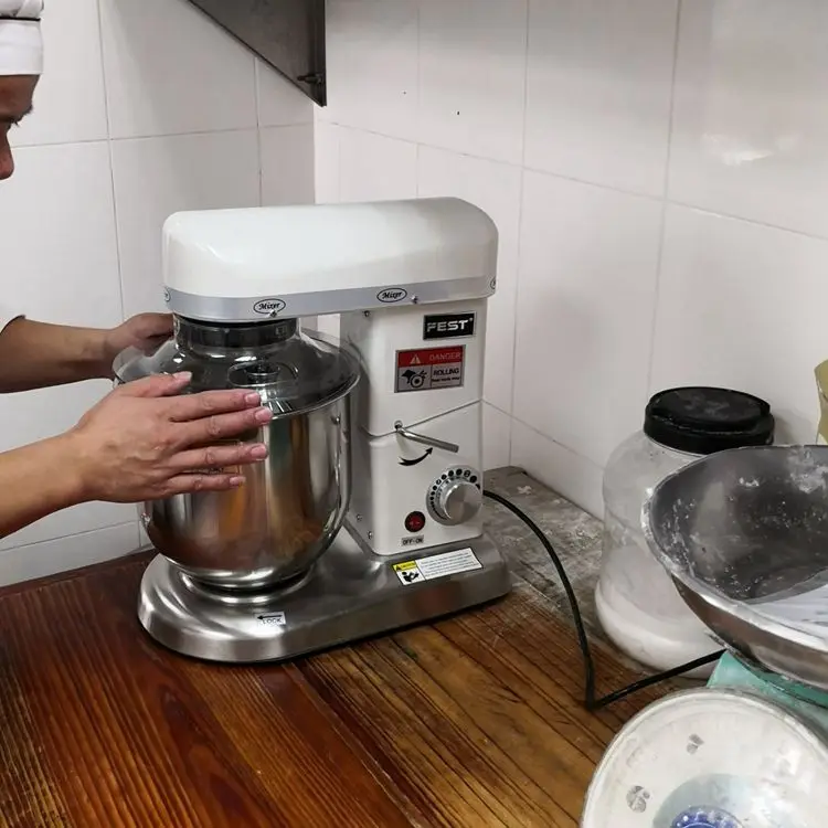 
chef mixer China professional planetary dough maker heavy duty multifunctional 7l ice cream cake stand spiral mixer with bowl 