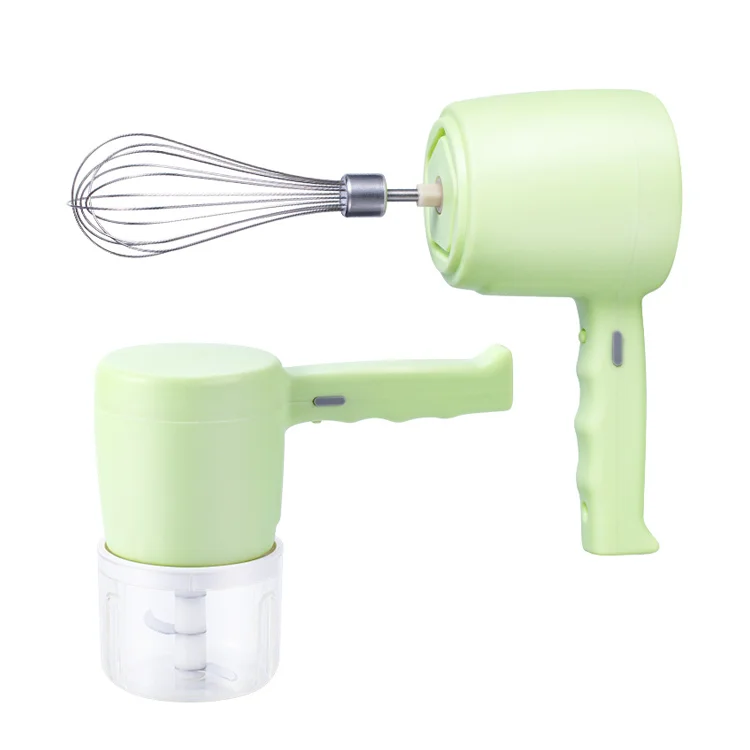 Горячая Распродажа беспроводной электрический венчик два в одном ручной заряжающий инструмент для выпечки сливок яиц белых отверстий витой измельченный чеснок мясо