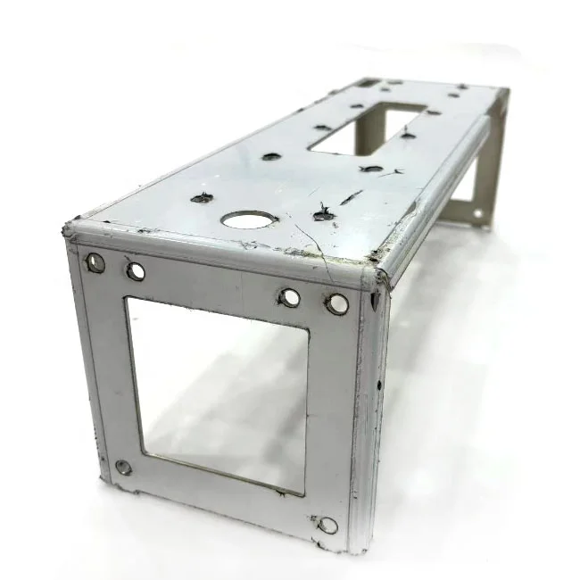 perforated sheet metal part anodized aluminum laser service/framing lean production enclosure aluminium frame