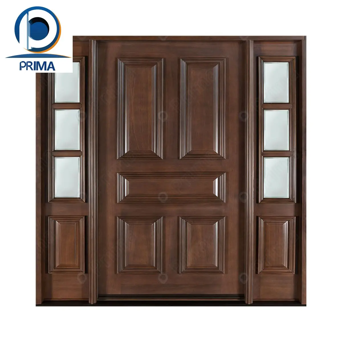 Fancy Wooden Double Door Teak Wood Door Customization Interior Wooden Door