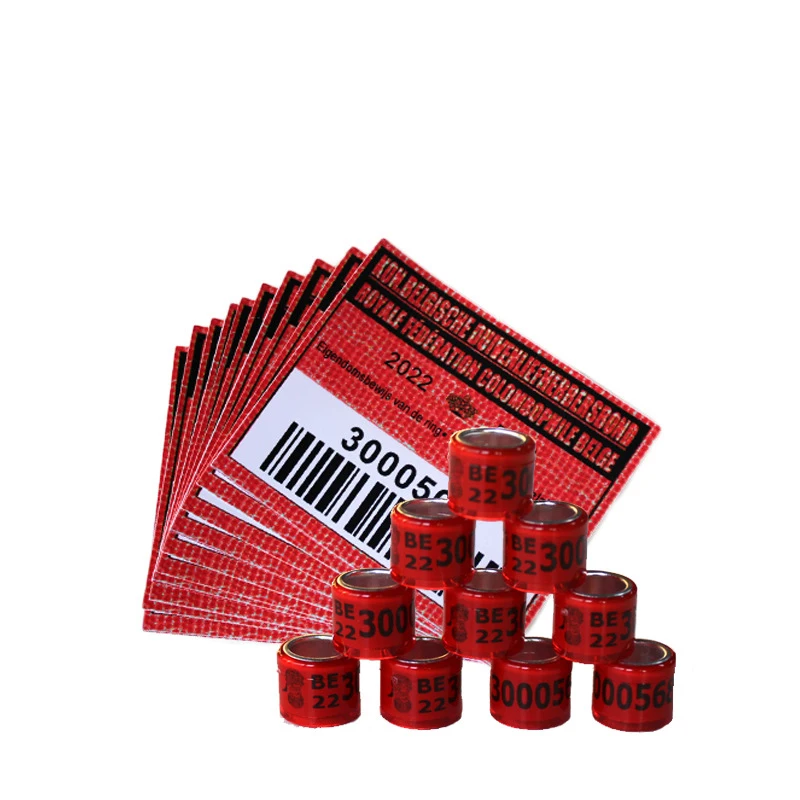 High quality 2022 FCI racing pigeon club direct-sell custom pigeon rings bird RFID pigeon rings