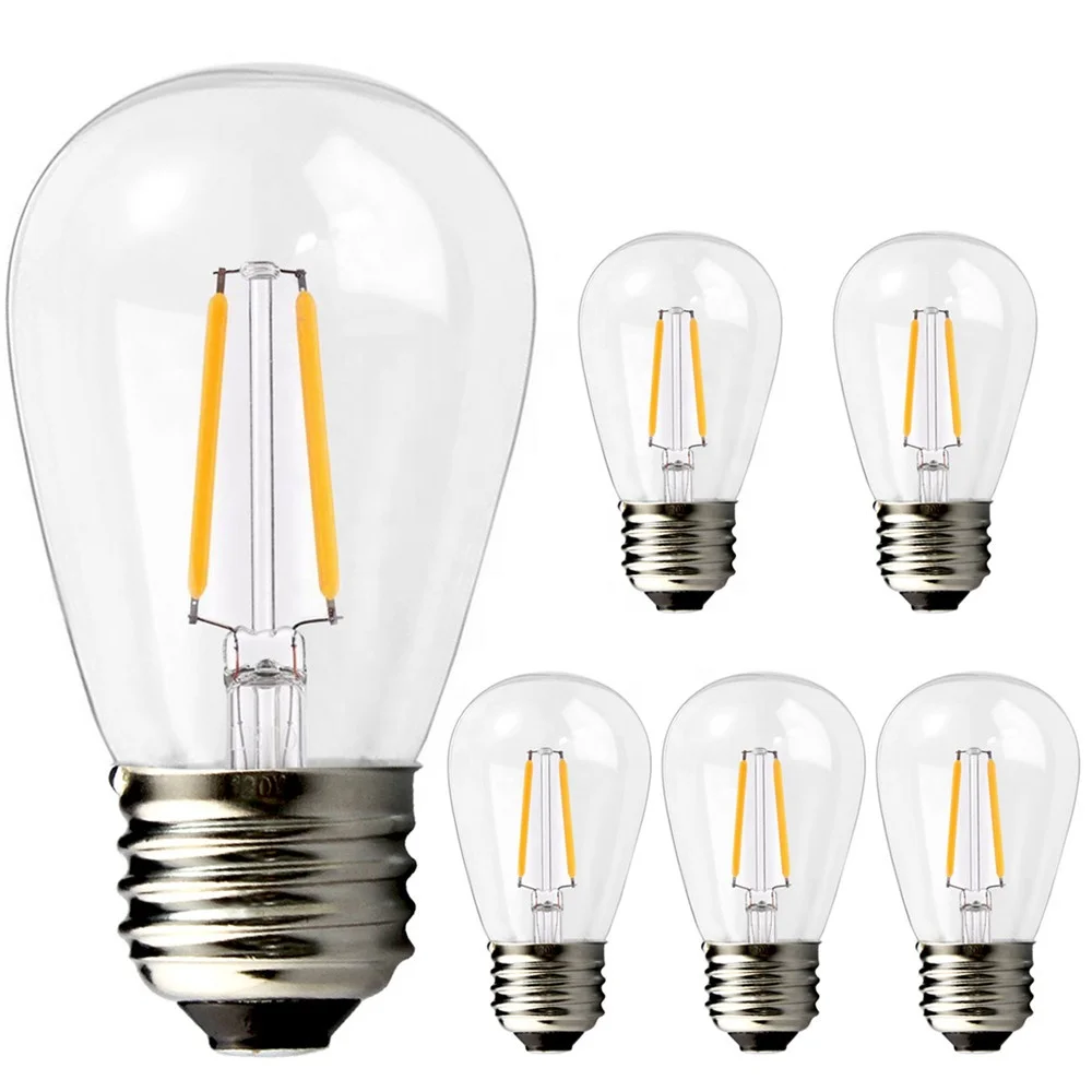 6pcs pack BRIMAX E26 E27 base dimmable LED filament bulb led string lights bulbs