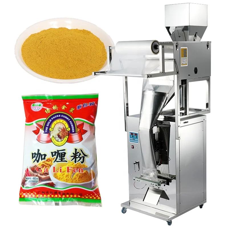 Powder Plastic Pouch Semi Automatic Large Fill Machine Baoneng Packaging Food Weighing Bag Filling Machine