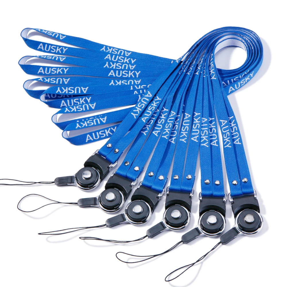 New Design Jacquard Print Lanyard Low MOQ Custom Logo Phone Lanyard