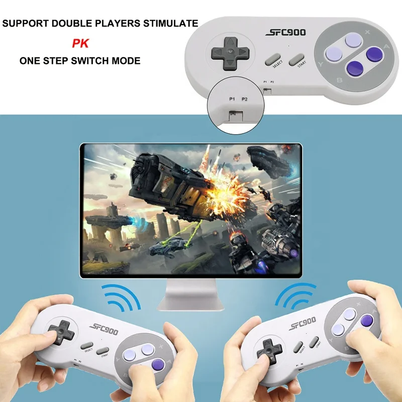 Wolsen 16 Bit HD Mini SF900 Game Stick 4K беспроводной контроллер 926 Ретро игры Встроенная игровая консоль для