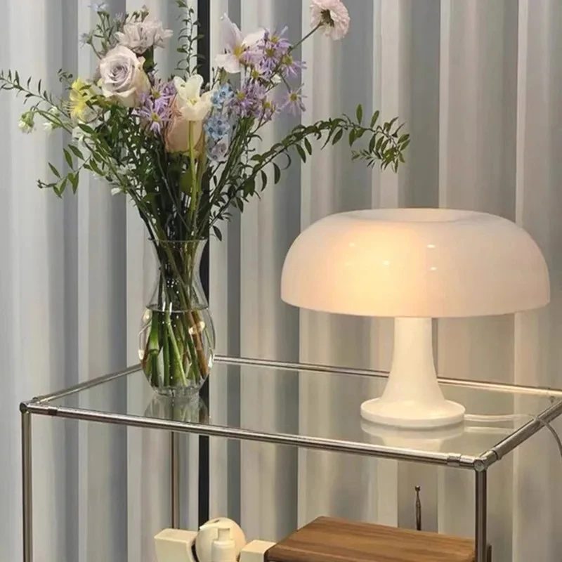 Orange Danish Mushroom Table Lamp Ornament Light for BedRoom Interior Lighting Desk Lamp Bedside Lamps Decoration Lighting