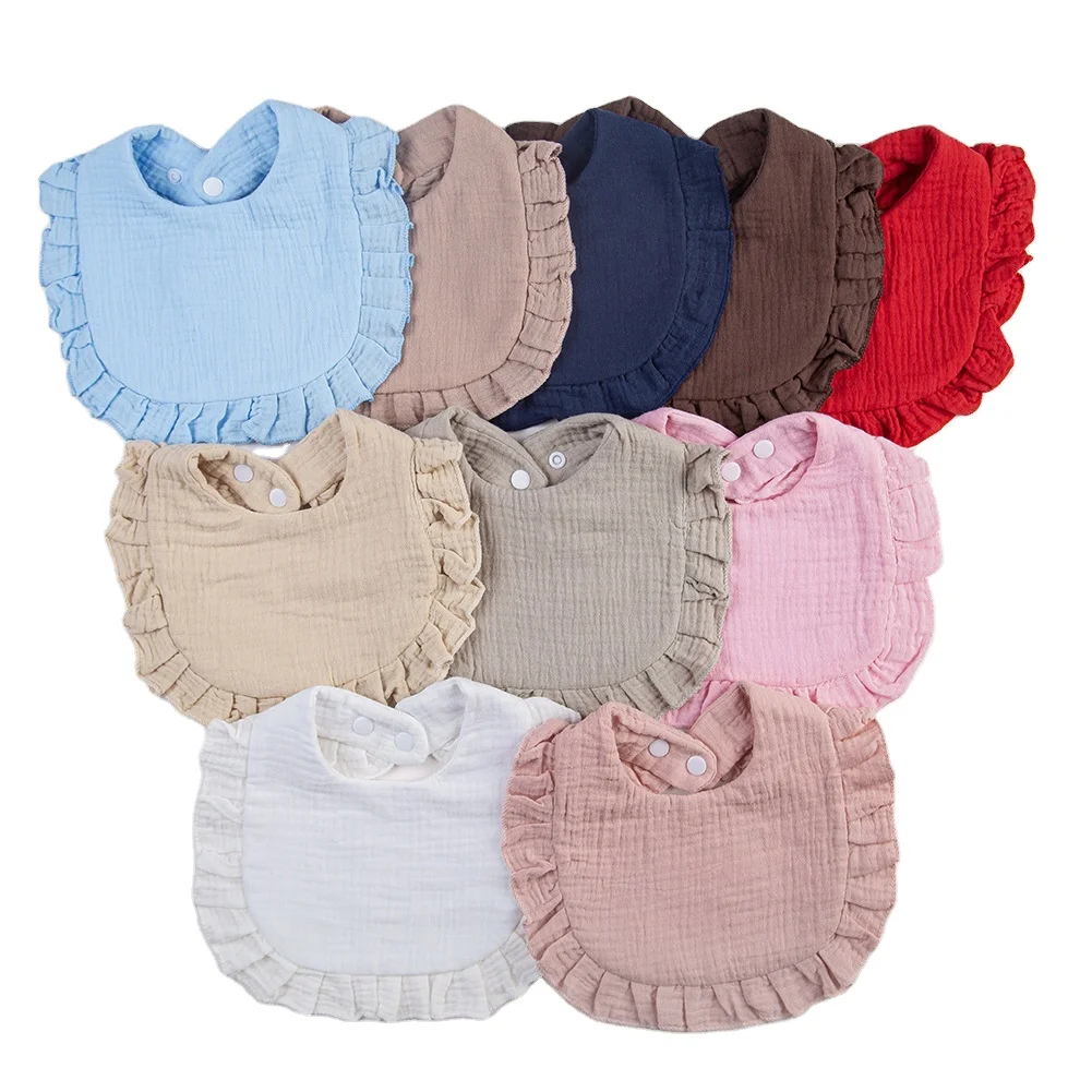 Wholesale Muslin Bibs For Babies Cotton Toddle Baby Bibs Cotton Monogrammed Bibs For Baby