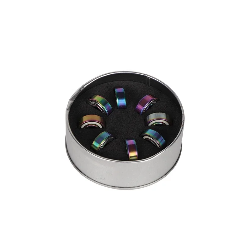 JIESEN Deep Groove Ball Bearing  Precision Sealed Open Type Long-Life Low-Noise Wear-Resistant Rubber Skateboard  ABEC-7 ABEC-9