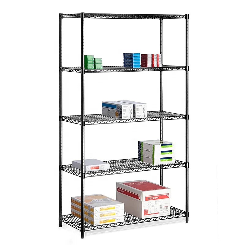 Heavy Duty Storage Shelf Metal Kitchen Rack Display System Steel Wire Rack System Chrome Shelving