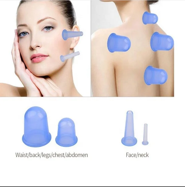 Chinese Anti Cellulite Massager Cupping Therapy Massage Sets Silicone Vacuum Suction Cupping Cups