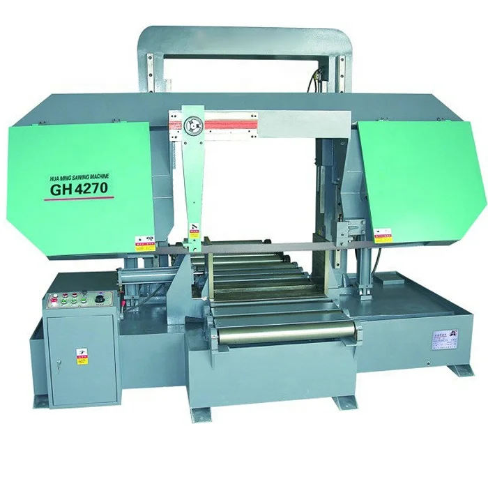 hydraulic clamping Double column metal cutting horizontal band saw machine