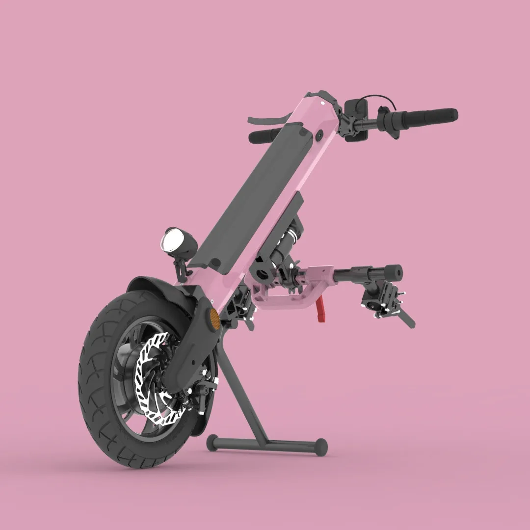 36V 350W lightweight wheelchair attachment handbike electric handcycle for wheelchair power add on
