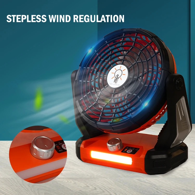 DGLUX 18w Solar Powered Fan Home Portable Stand USB Rechargeable Solar Table Fan With Remote Control