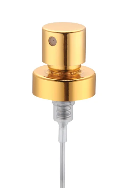 factory outlet 0.06 cc crimp pump 15 18 20mm 400 silver gold color aluminum crimp sprayer pump for perfume