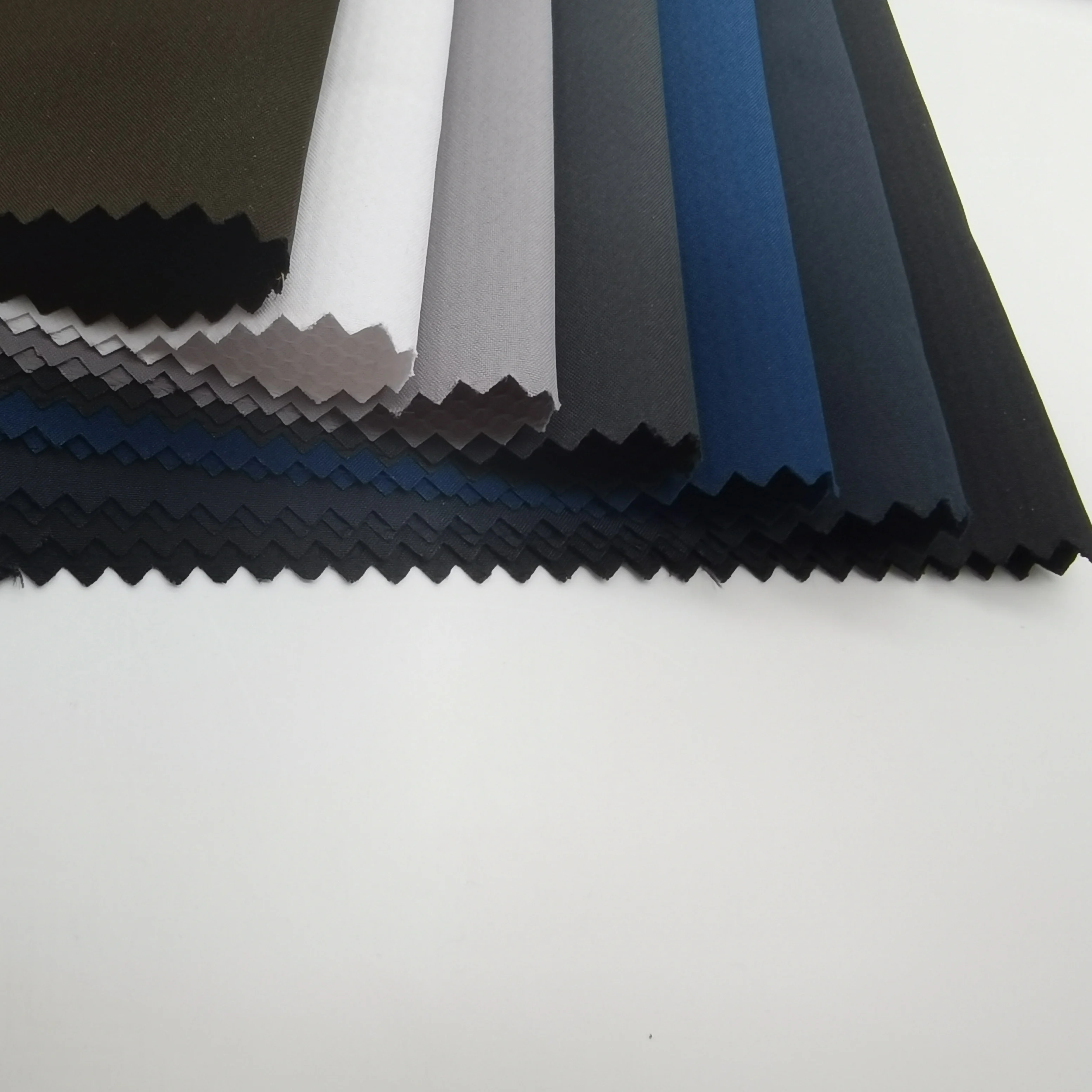 100% POLYESTER SANTANA BONDING  PONGEE  FABRIC FOR  WINTER JACKET