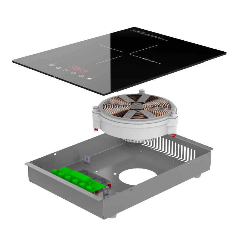 Commercial Energy Efficient 3500W Induction Cooktop Intelligent 220V Built-in Touch Control Induction Cooker