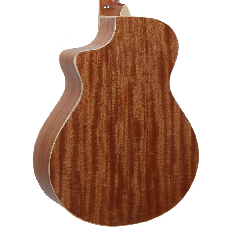 Wholesale Price Popular Acoustic Guitar 41 inch 6 Strings Top Solid Guitar Mahogany Body Natural Wooden Color