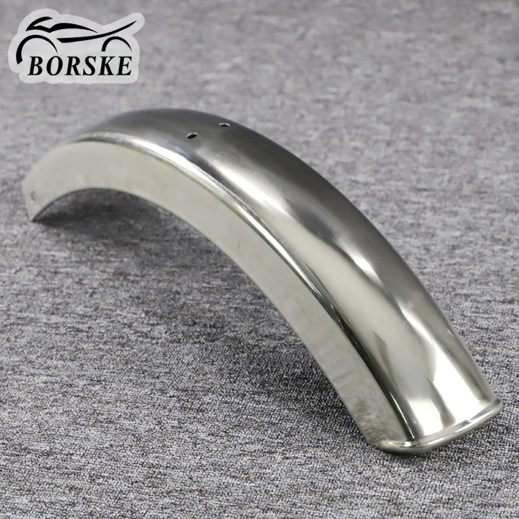 
 Borske, хромированный Гладкий брызговик для мотоцикла, Аксессуары для мотоцикла  