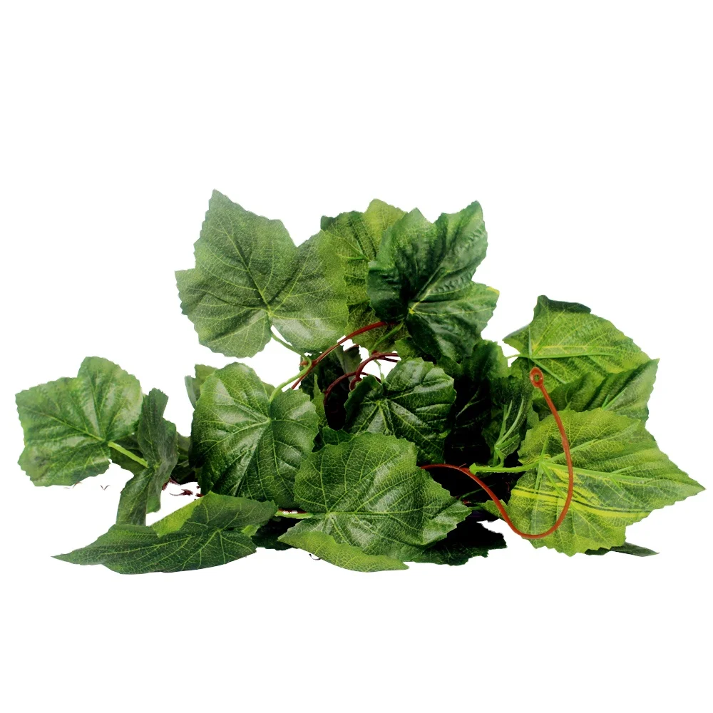 Nomoypet Evergreen Leaf Artificial Ivy Vine Green Leaves Foliage Plant Ivy Leaves NFF-11 NFF-12