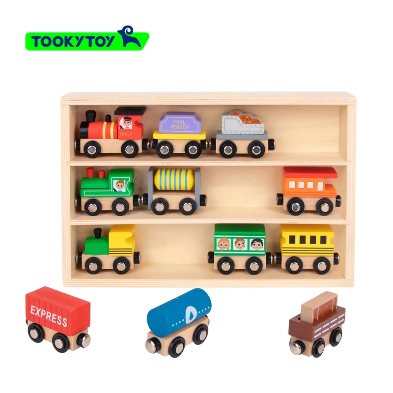 2024 High Quality Montessori Wooden Toy Car Model Transportation Street Sign Wooden Traffic Car