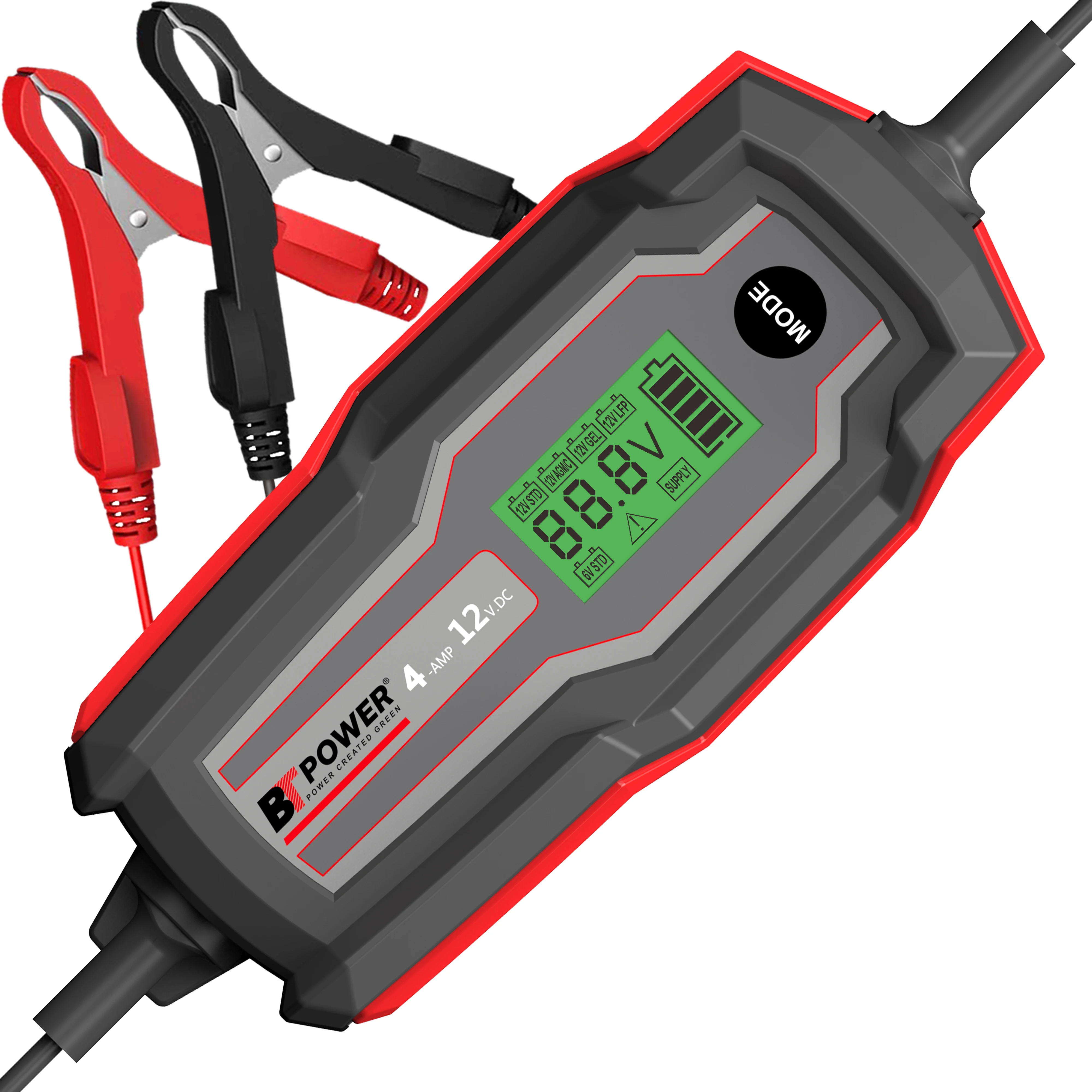 12V 4A Factory Sale Top Quality Lithium Car Battery Charger from China