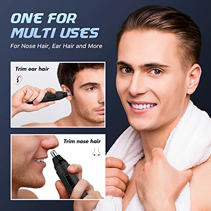 WSY210 Wireless Rechargeable Waterproof Skinsafe Painless Electric Ear Face Eyebrow Nose hair trimmer