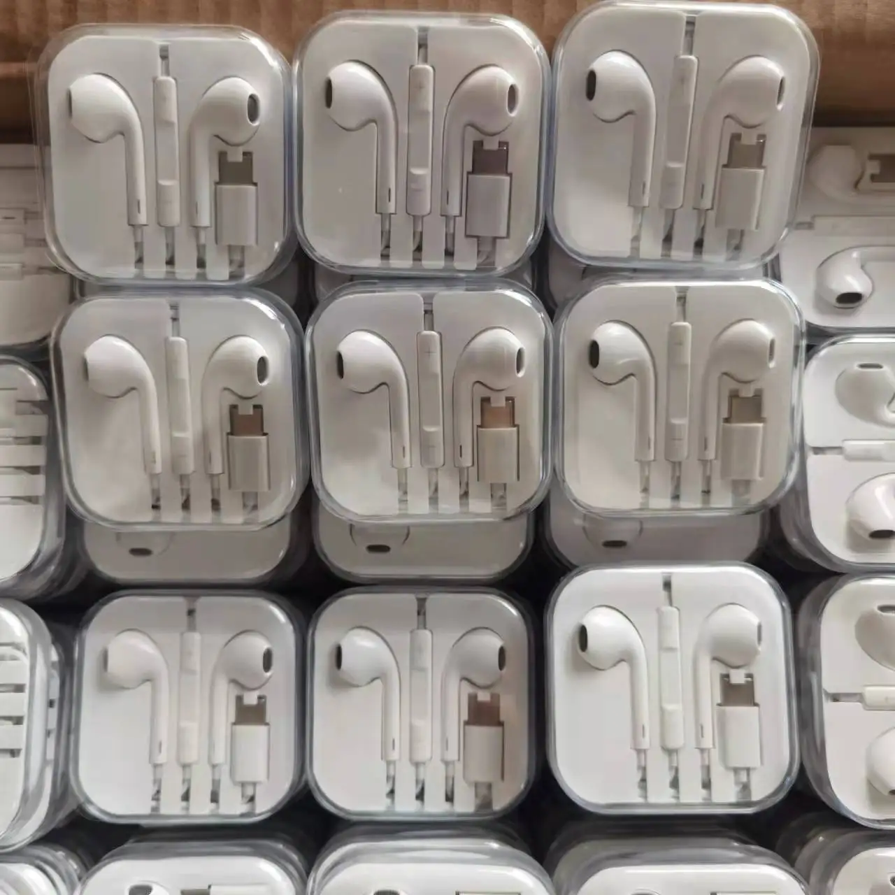 Crystal box Type-c Headphones Note10 Headset Type C Earphone For Samsung Huawei Xiaomi