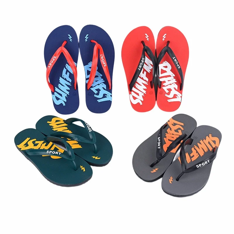 2022 New Fashion Thick Soles Clipped Feet Beach Comfortable Nonslip Wear Resistant Outdoor Slippers Flip-Flops