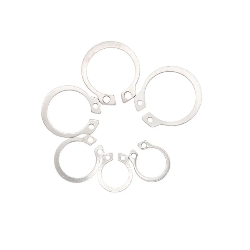 Factory Stainless Steel ASME B 18.27.1 ST 304 SS 316L SUS 321 Metric For Shaft External Retaining Rings DIN471