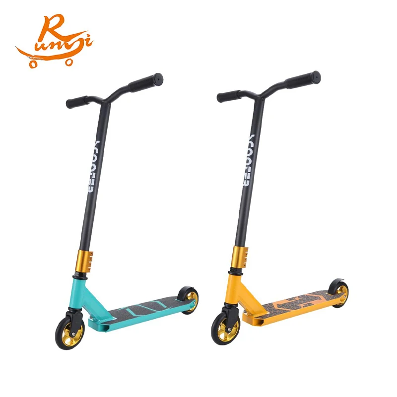 2 Wheel Stunt Scooter Factory Cheap Price Solid Adult Stunt Scooter Outdoor Sports Foot Kick Scooter