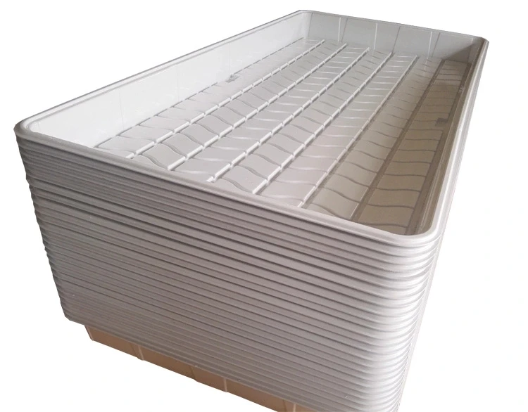 ABS plastic 4x4 3x6 4x6 flood table flow trays 4x8 for greenhouse hydroponics growing system