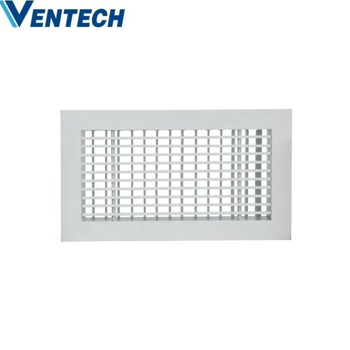 Ventech алюминиевая регулируемая Воздушная решетка с двойным отклонением вентиляционная система переменного тока