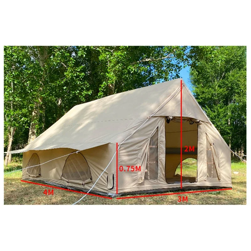 Luxury Tents Hotel Resort Glamping Canvas Fabric Inflatable Tent