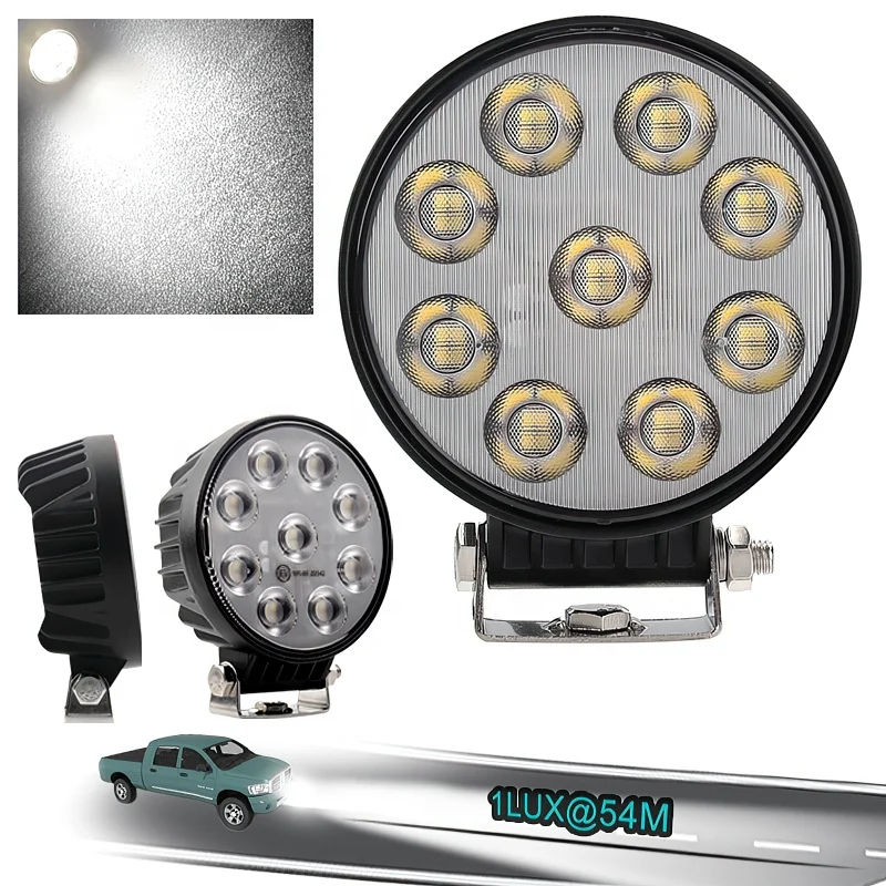  4 3 дюймов 36 Вт IP68 led рабочий свет водонепроницаемый круглый 12v автомобиля для седельный тягач heavy duty морской сельское