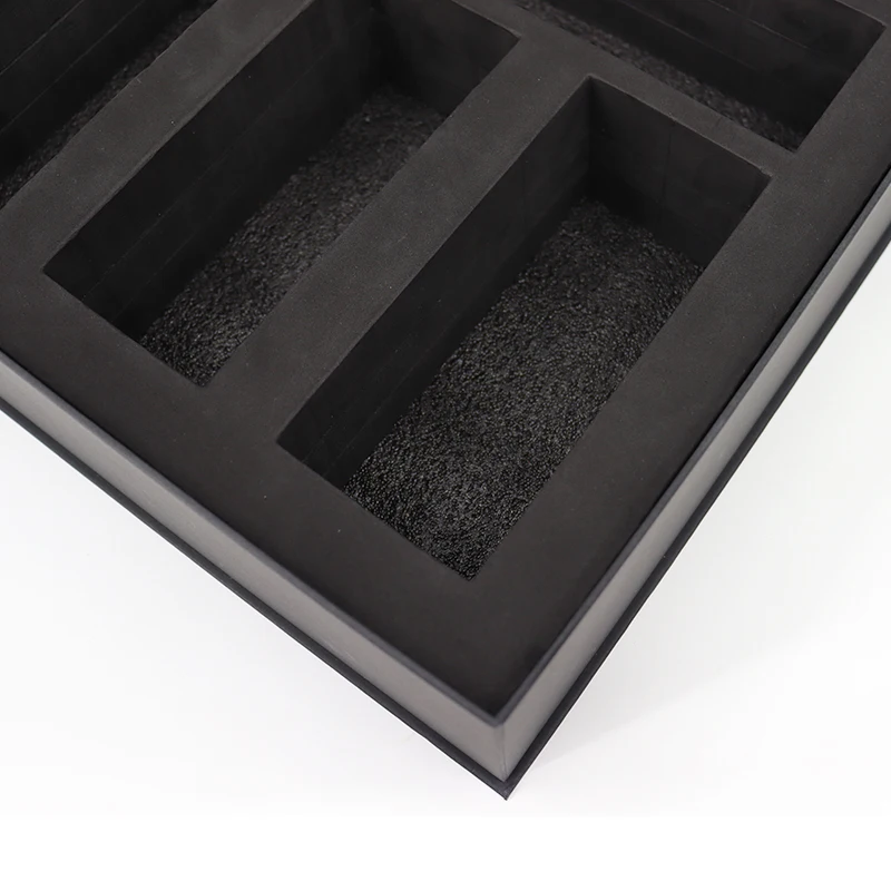 Luxury Black Book Shaped Rigid Cardboard Foldable Gift Box Custom Print Paper Clamshell Magnetic Gift Box With Insert