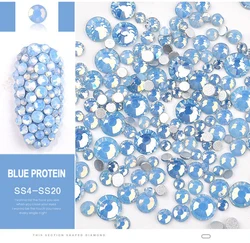 2020 оптовая продажа 4 вида цветов опал искусственные бриллианты с плоской задней поверхностью оптом Фрезер для ногтей, сверлильный обувь с украшением в виде кристаллов Стразы для ногтей 3D