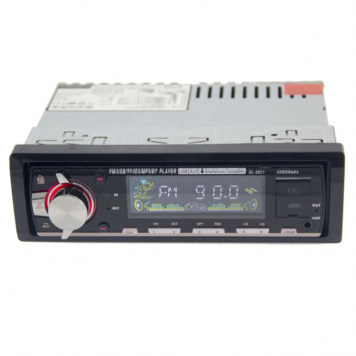 OEM бренд 12V 1Din Громкая связь цветная Кнопка сенсорный экран радио JVC Mp3 Автомобильный плеер для автомагнитолы