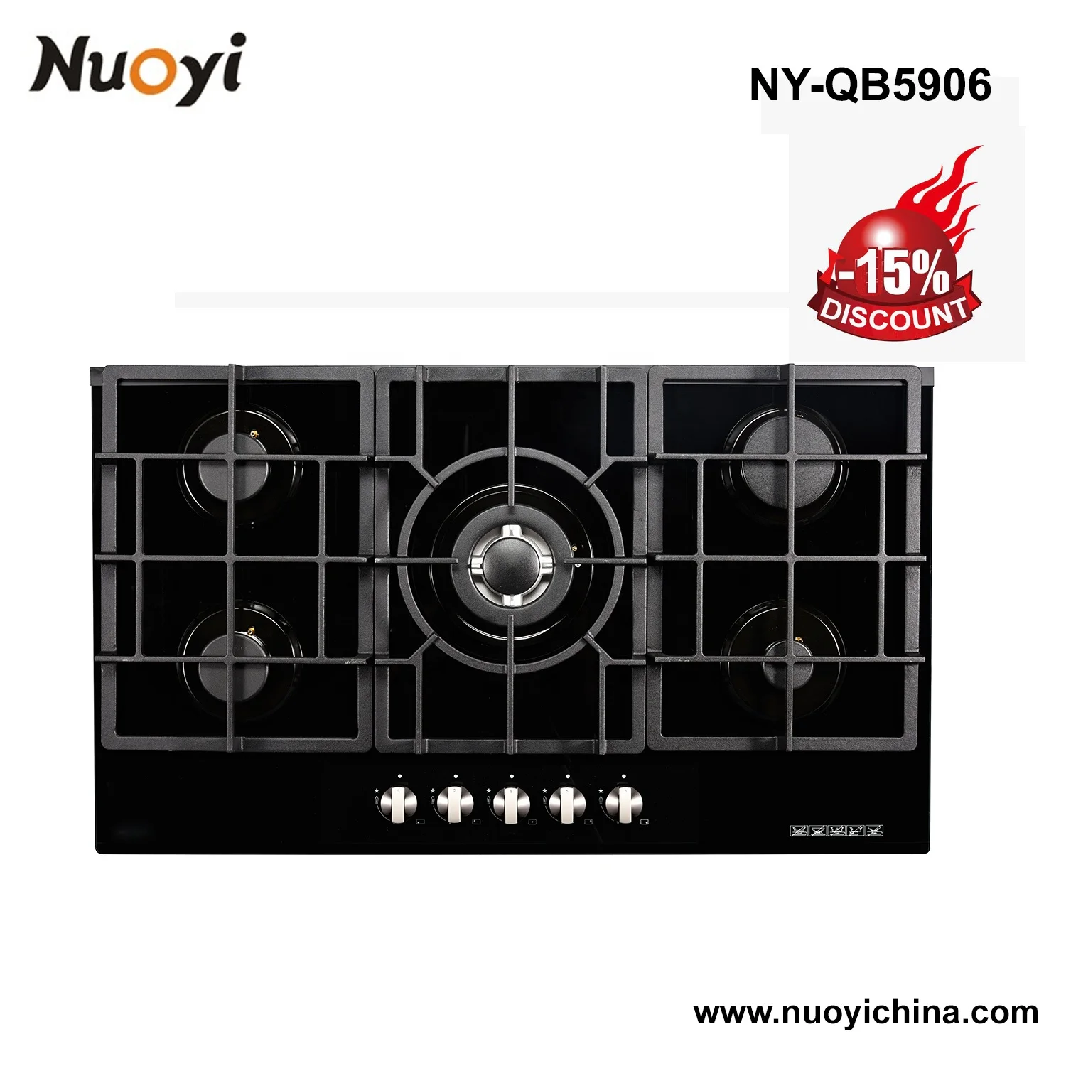 FFD/Safety Device Gas Control 5 burner model Gas Stove Hob