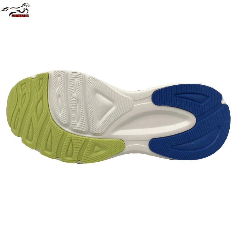 Mustang great design running eva soles cushioning lightweight rubber soles for Russia  shoe sole